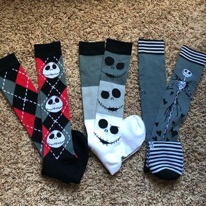 3 NEW Pairs of Halloween Knee Socks